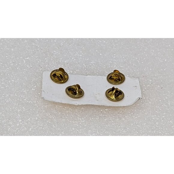 Vintage U.S. Military Collar Insignia Pins Gold Tone Set Of 2 - Picture 2 of 2